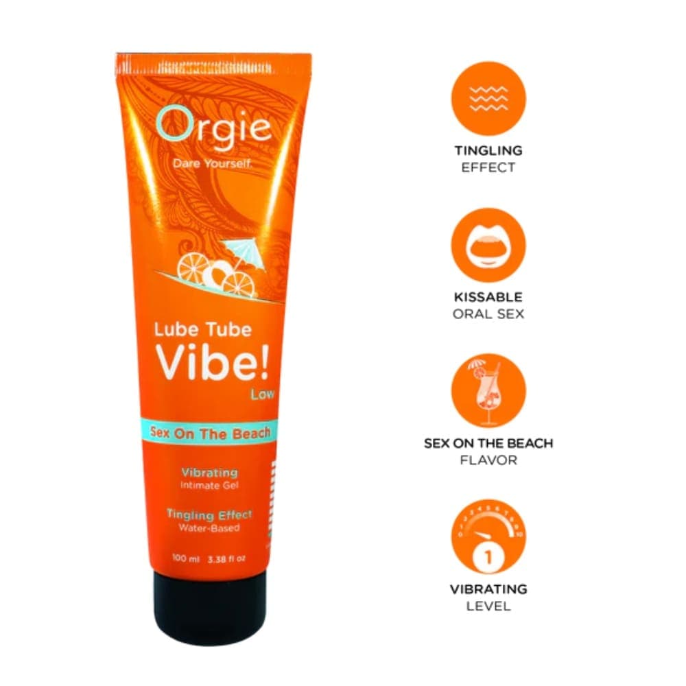 Lube Tube Vibe Sex on the beach Лубрикант с възбуждащ ефект — алтернативна снимка