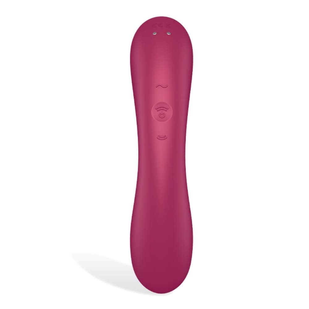 Curvy Trinity 1 Air Pulse Вибратор с въздушна стимулация, вишна — алтернативна снимка